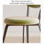 Chaise moderne et simple en velours rembourré-1186499391