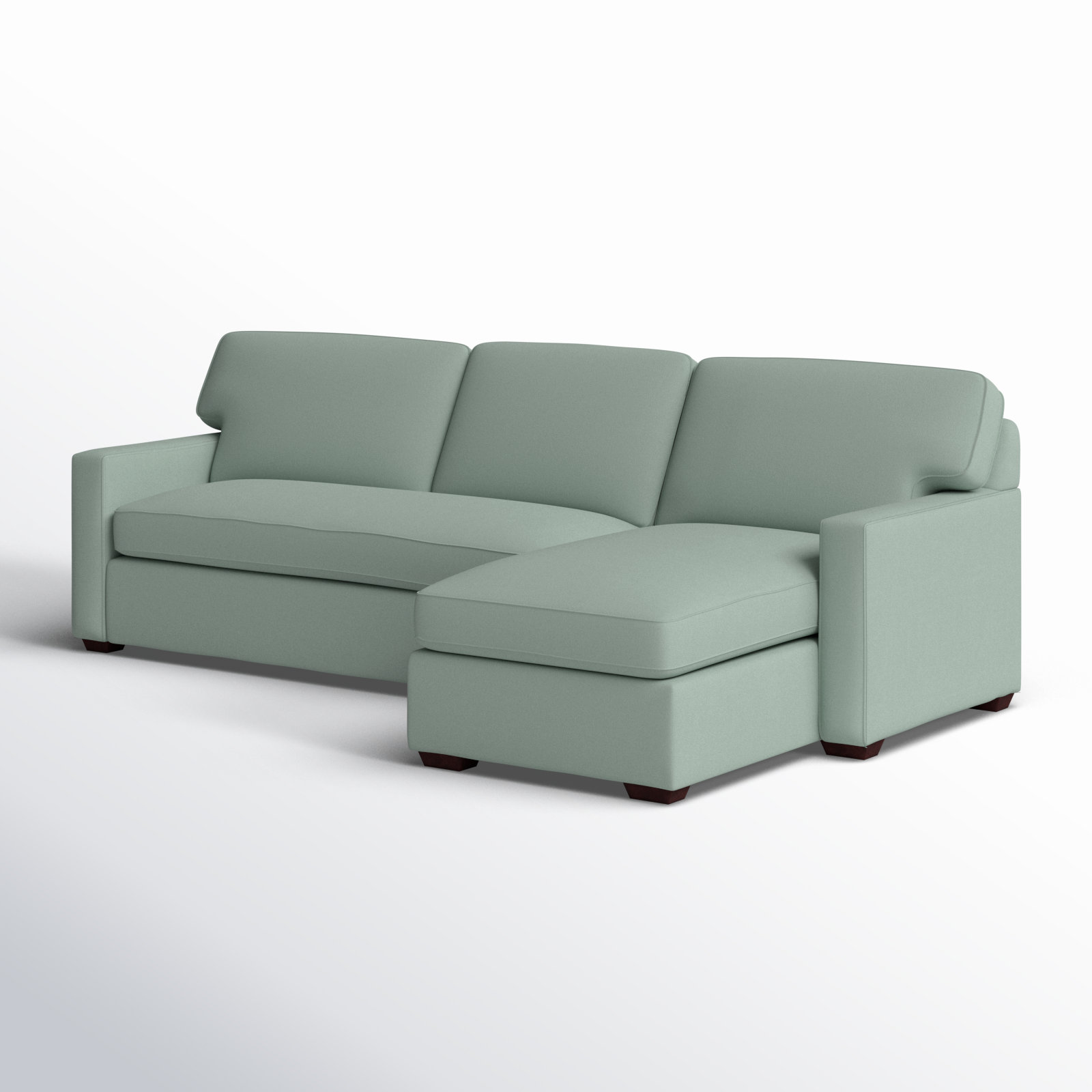 Taylor Upholstered Chaise L-Sectional, Right Hand Facing, Bayou Spray Canvas