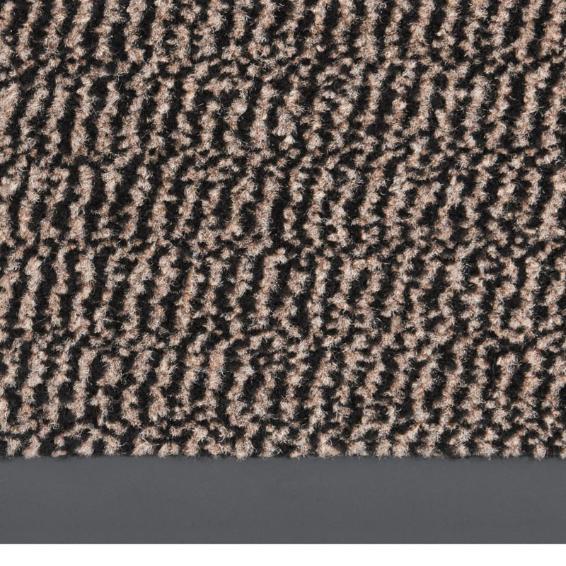 Katerine Non-Slip Geometric Indoor Doormat, Dark Brown, 80cm W x 120cm L