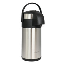  Alpine Cuisine Stainless Steel Thermos Vacuum 1.5-L Hand  Pressed with Plastic Handle & Lid, Leak-Proof Sports drinks jug flask for  Water Coffee Tea, Comfortable & Lightweight, Hot & Cold Beverage 