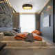 Murphie Single Light Polyester LED Flush Mount