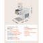 Machine à glace en flocons de neige, machine à glaçons en forme de flocons de neige 88LBS / 24H, machine à rasoir à glace avec lame en acier inoxydable, machine à cône de neige électrique avec réservoir de 0,48 gallon, pré-refroidissement rapide 90 s, pour la maison et les petits rassemblements