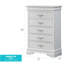 Commode Lorana G6590-CH, champagne argenté-1043133810