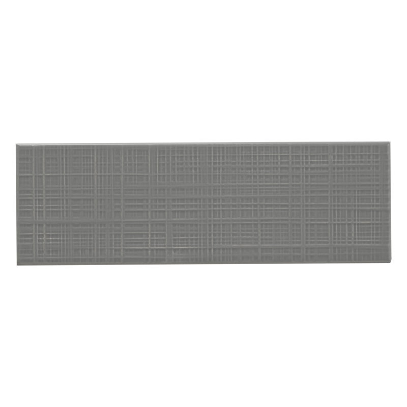 Metrola 3D Mix 4 in. x 12 in. Glossy Ceramic Subway Wall Tile, Slate
