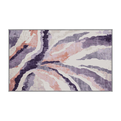 Machine Washable Gray Area Rug