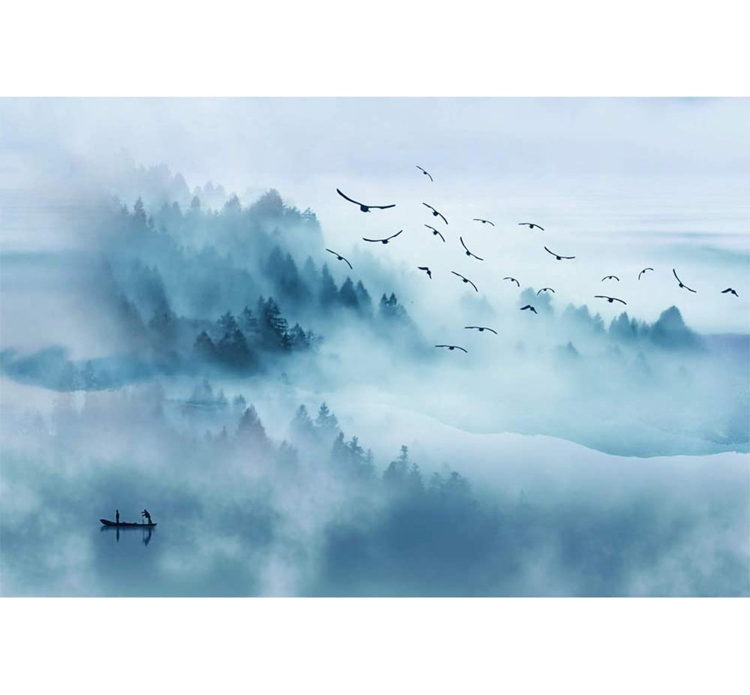 Forest Nature Landscape Peel & Stick Border IDEA4WALL 