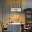   Lustre cylindrique en cristal 6 lumières à intensité réglable avec hauteur réglable et détails en cristal-1407435608