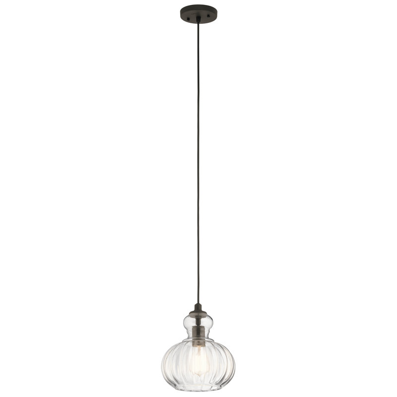 Luminaire suspendu sphère 1 lumière Mcdougal, Bronze vieilli