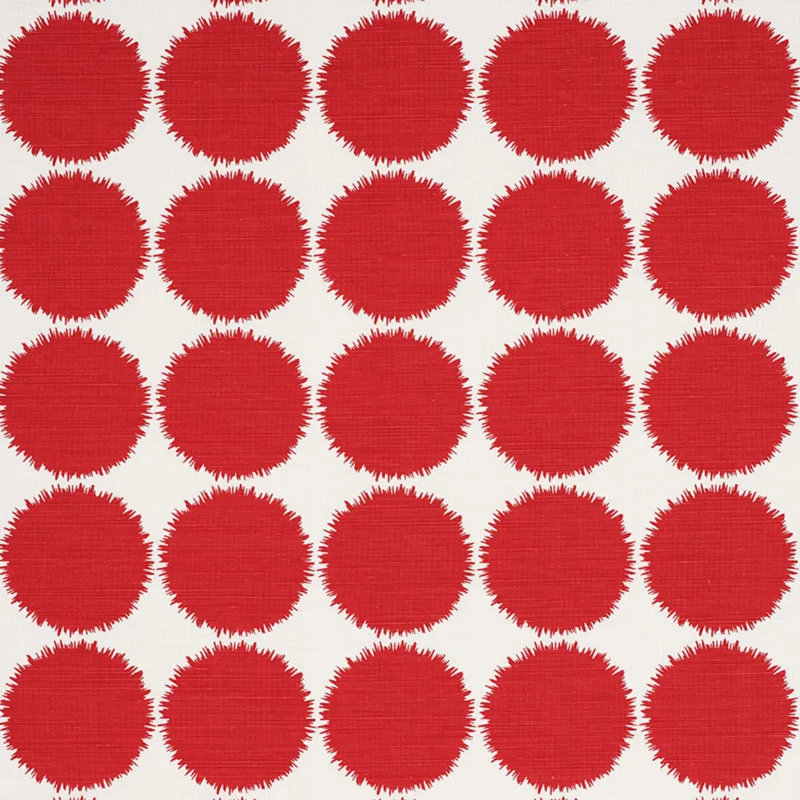 Schumacher x Studio Bon Fuzz Fabric, Red