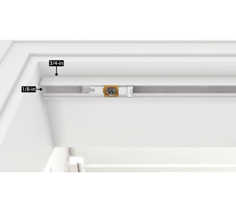 30" x 80" White Frosted Glass Shaker Bi-Fold Door