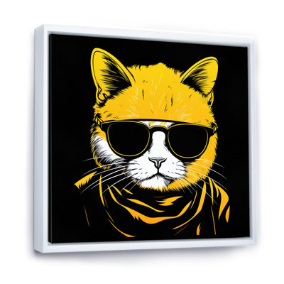 Chat froid avec lunettes de soleil I - imprimé