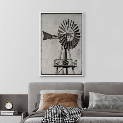 Architecture Building " Windmill Rustic Country Landscape Photography Vintage Decor Farmhouse Rustic "
