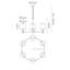 Monegro 3 - Light Shaded Chandelier