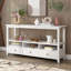 Console avec tiroirs et tablettes - blanc
