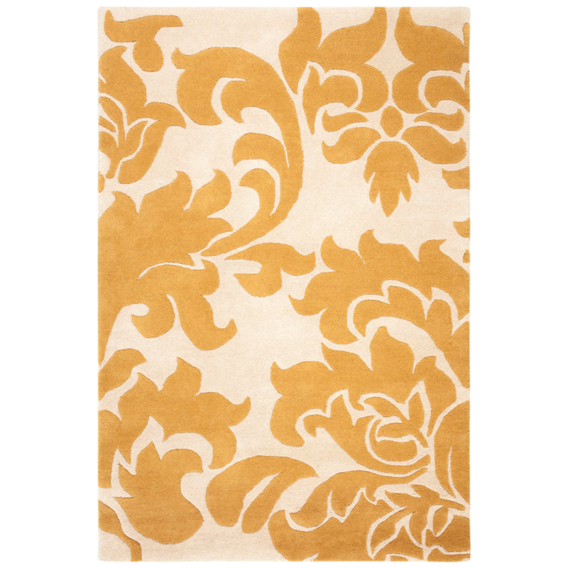 Barcelona Martha Stewart Hand Tufted Wool Floral Rug, Rectangle 8' x 10'