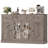 Lovern 55.1'' W 4-Door Sideboard with 3 Drawers, Interchangeable Doors, Close-Out Sales-822976264
