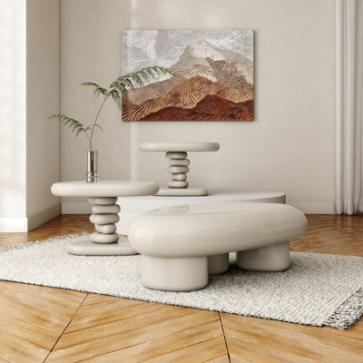 Jahmaal Glossy Coffee Table Set