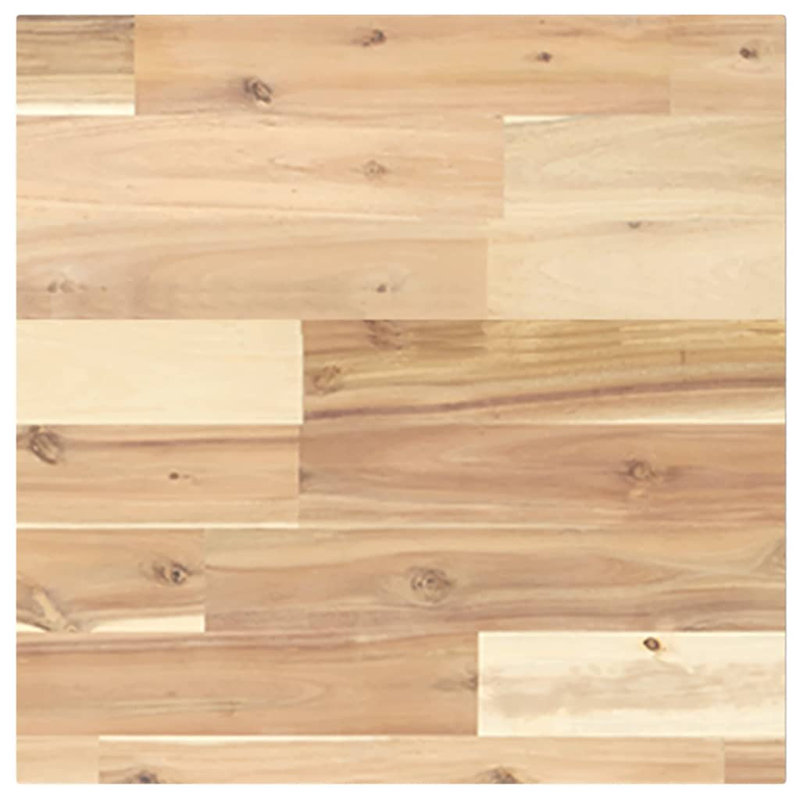Solid Wood Table Top, 2cm H x 40cm W x 40cm D, Natural