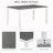 6-Piece Dining Table Set with Bench
