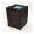 Wicker Fire Pit Column with Glass Wind Guard