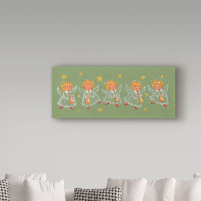 « blonde trompettes », art sur toile