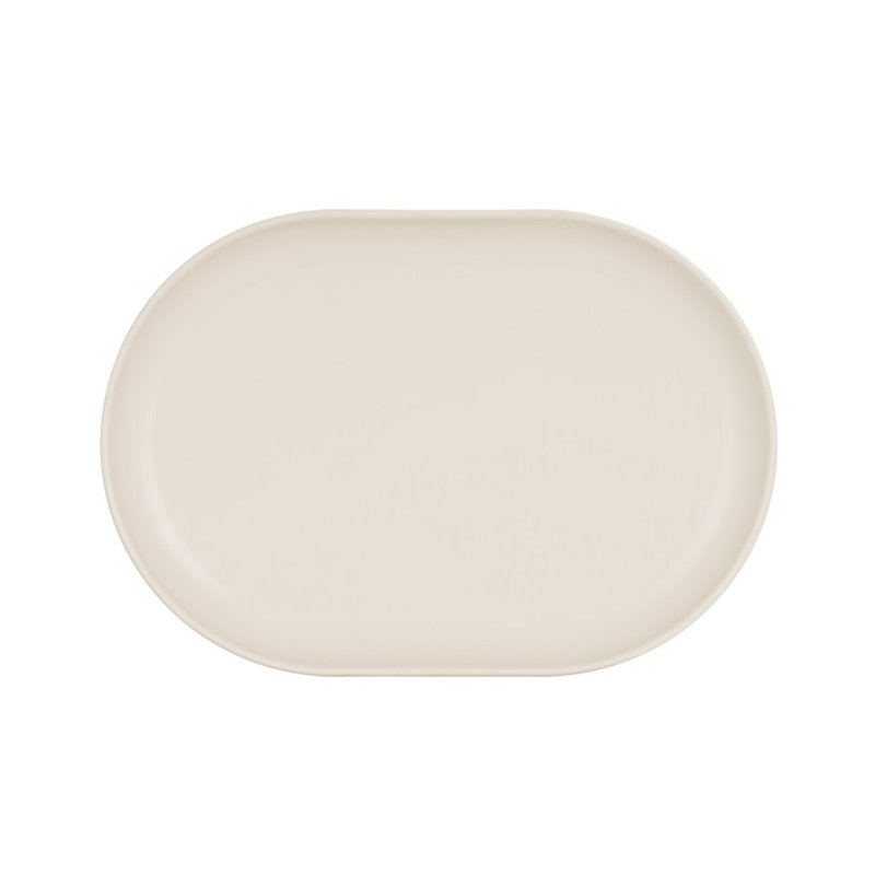 Cal-Mil Oslo Melamine Platter, 1" H x 7" W x 11" D, Ivory