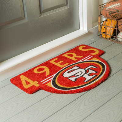 NFL Shaped Coir Outdoor Welcome Mat