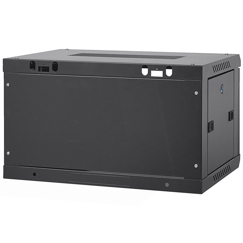 Wall Mount Network Server Cabinet, Server Rack Cabinet Enclosure With Locking Glass Door Side Panels, Living Room Cabinet