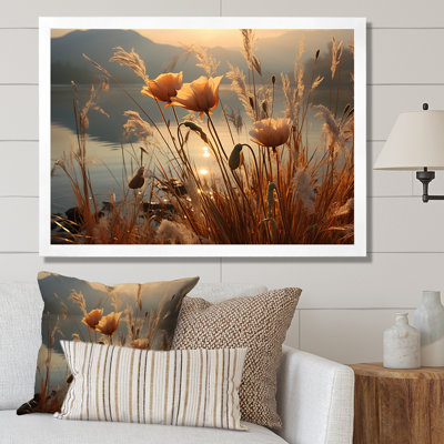 Sunset Wildflower Serenade - Wildflowers Canvas Print
