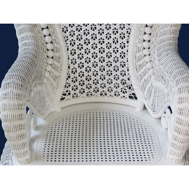 Fauteuil et table d'appoint en rotin Spires