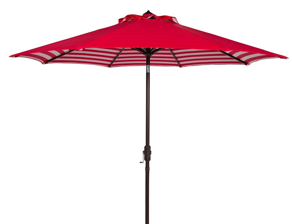 Asla 8.4' Umbrella, Red/White