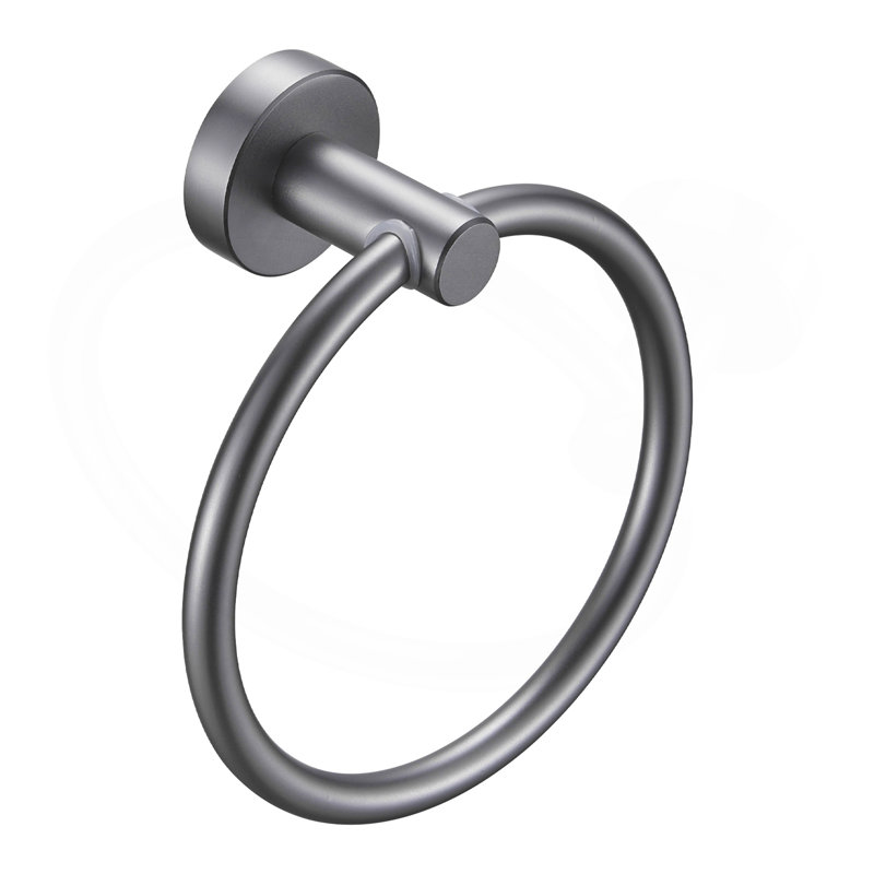 Anneau à serviette gris pistolet