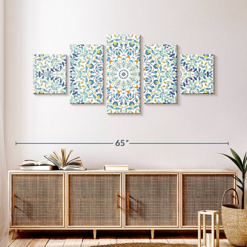 Mandala délicat, H 24 po x l 55 po