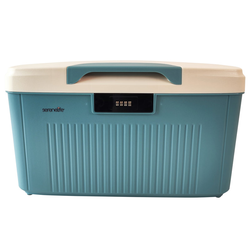 SereneLife Plastic Storage Tub & Tote, Blue