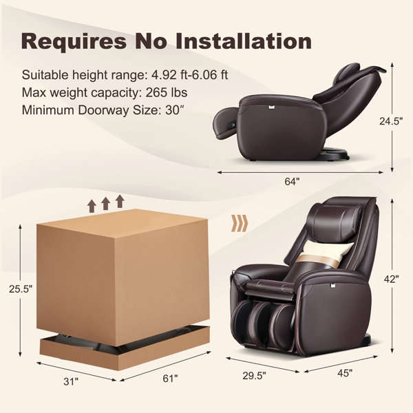 Costway Shiatsu 3-Speed Massage Cushion with Heat Massage Chair