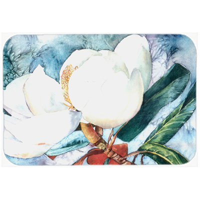 Caroline's Treasures Magnolia Flower Glass Cutting Board