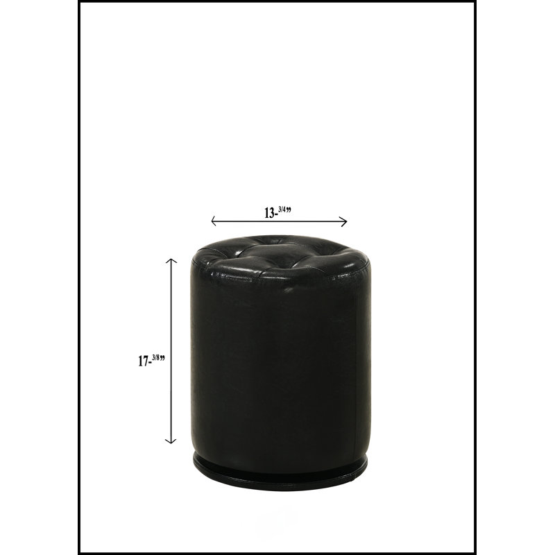 Tabouret de coiffeuse pivotant 1 pièce, Noir