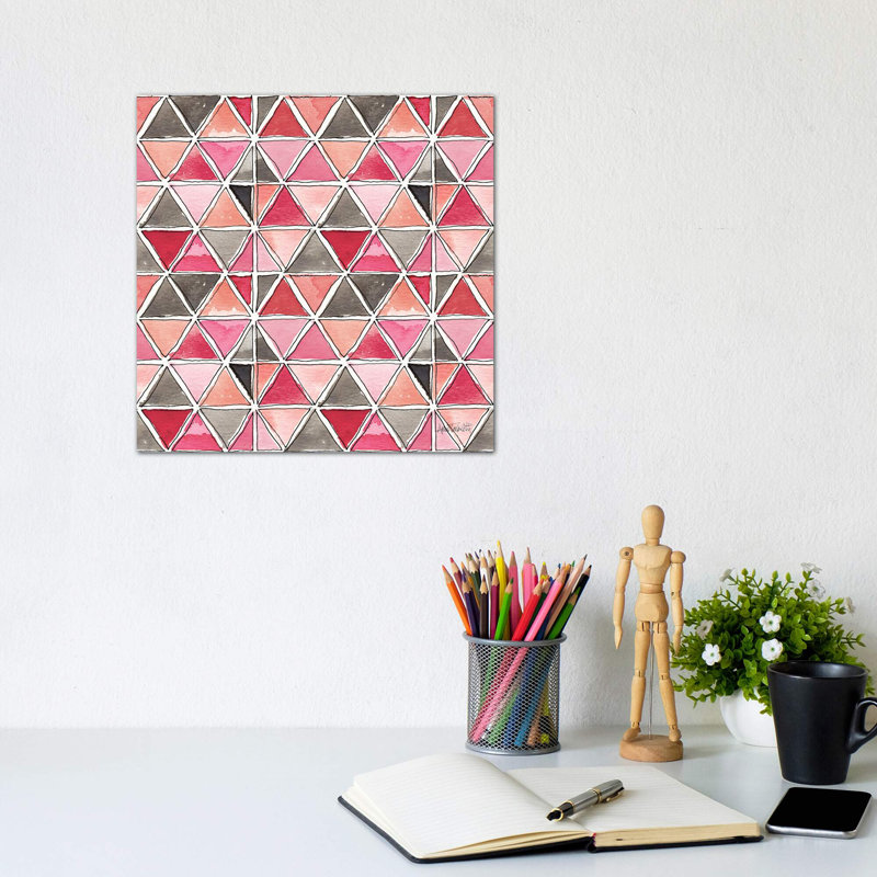 « chic accents pattern », art, H 12 po x l 12 po x P 0,75 po, Toile tendue