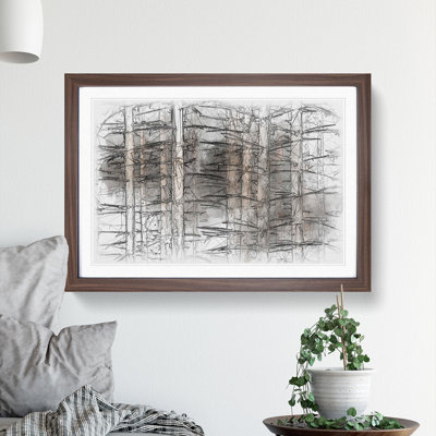 Bare Trees - Picture Frame Graphic Art