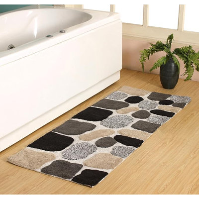Creline Bath Rug - Charcoal Black