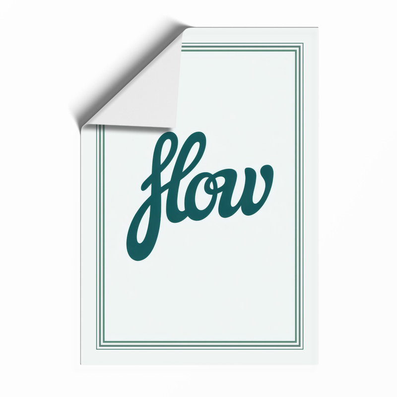 Flow Minimalist - Framed Print, Unframed, A3 - 42.0 x 29.7 cm