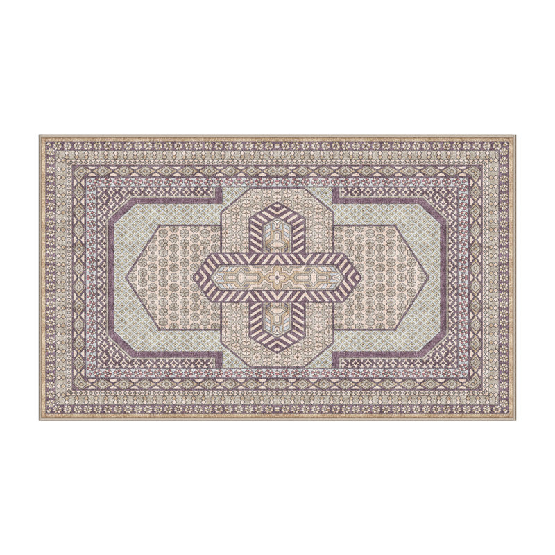 Florestial Hand Loomed Washable Oriental Indoor Rug, Rectangle 6' x 9'