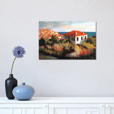 Imperia, Italy – Cottage By The Sea 1 Piece Wall Art on Canvas