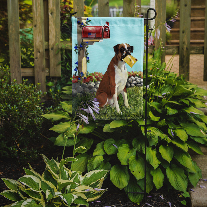 Drapeau de jardin en polyester à 2 côtés Graziello Bichon Frise Do It Better 1 x 0,11 pi, Boxer « Got Mail »