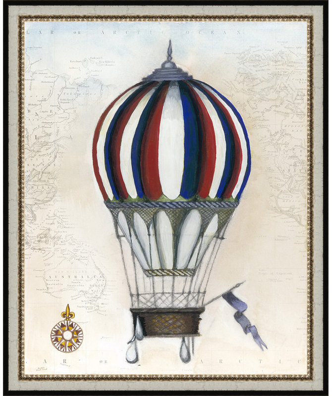« rétro air chaud », impression encadrée