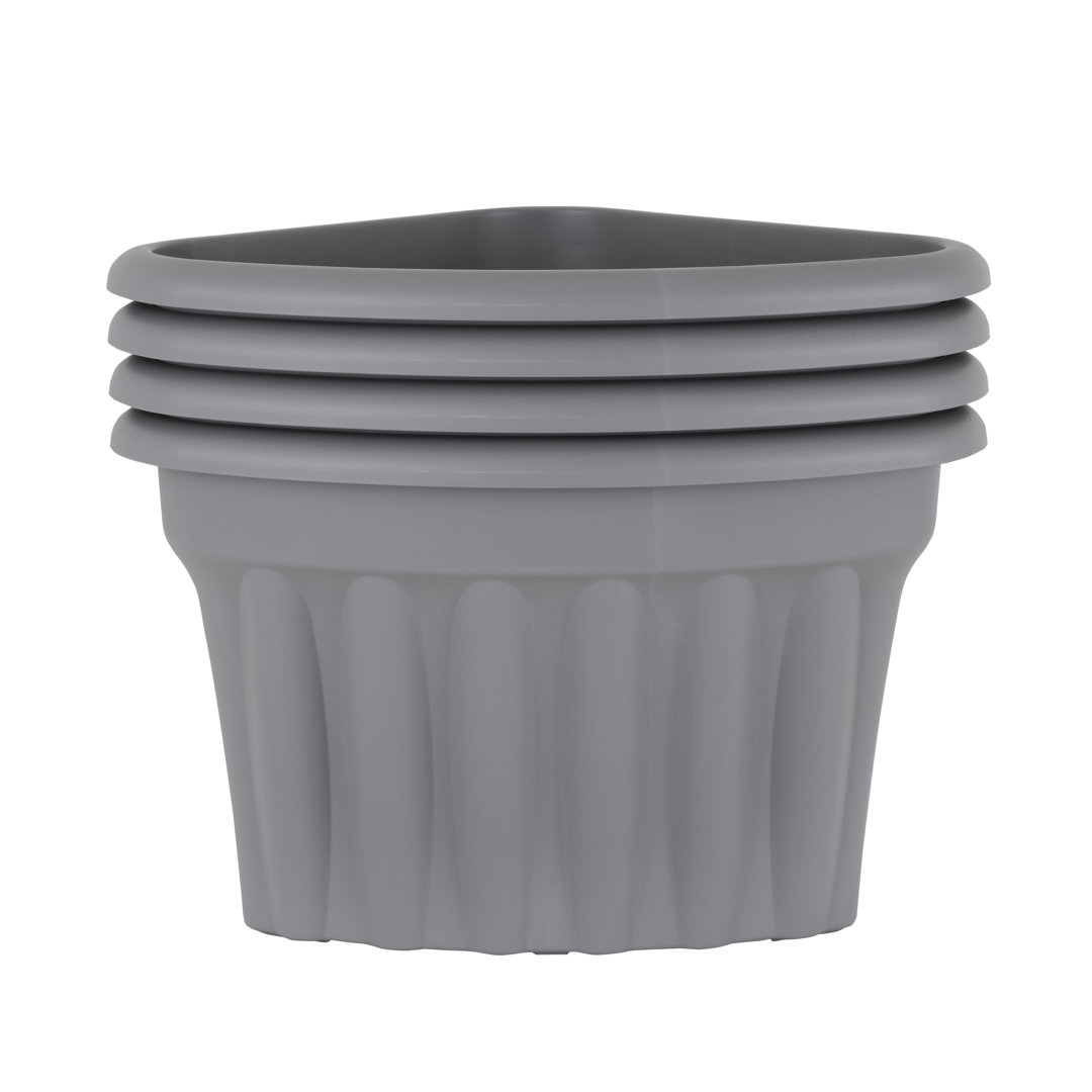 Wham Vista Corner Planter Upcycle Grey