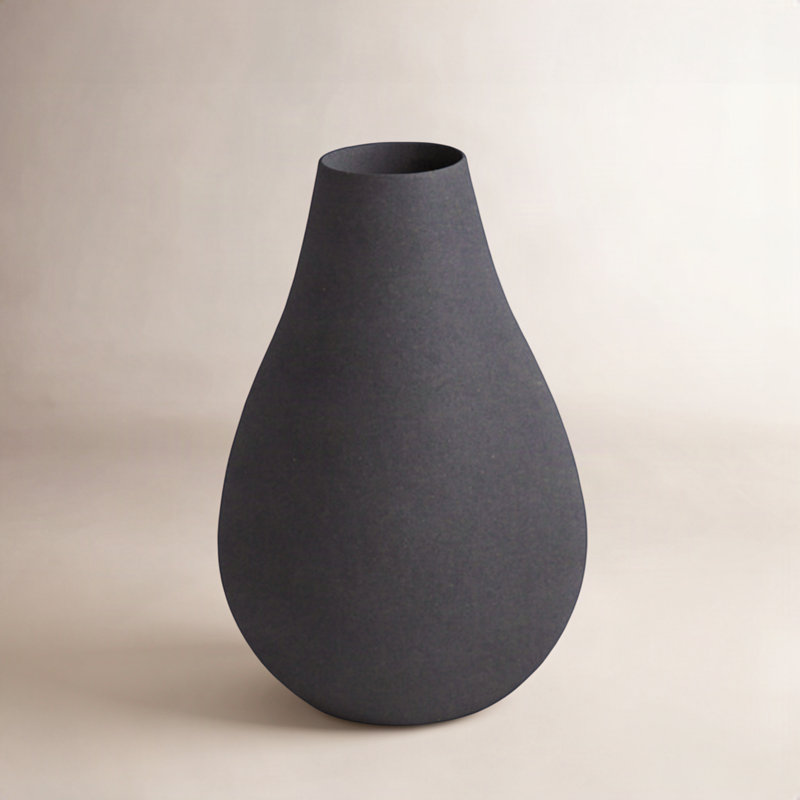Jenny Aluminum Table Vase, Black