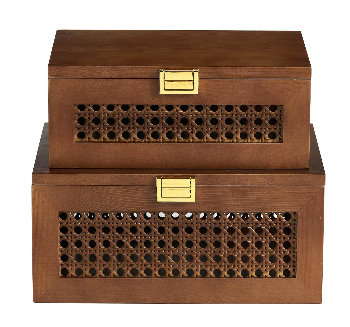 One Allium Way Decorative Rattan Storage Boxes Wood Baskets Bins ...