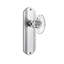 Deco Plate with Oval Fluted Crystal Door Knob-546458627-546458626