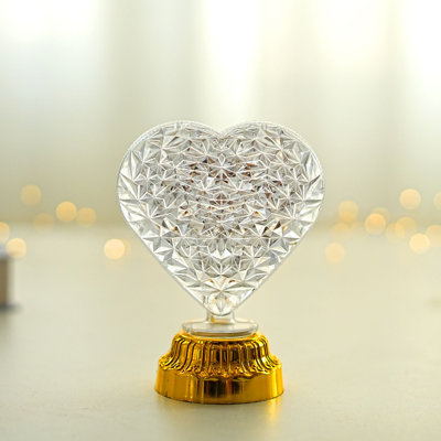 Veilleuse à DEL avec pile décorative à taille de diamant et lampe de chevet portable pour chambres, salons et fêtes